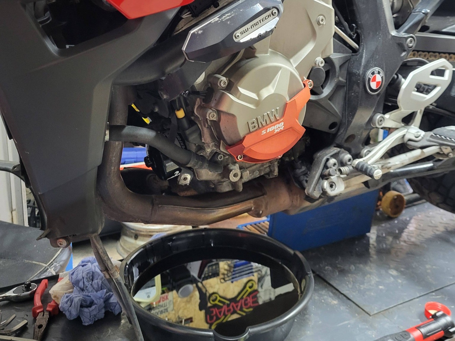 BMW S1000XR SE Sport - One of our personal bikes, in for some fresh oil and a fresh K&N filter